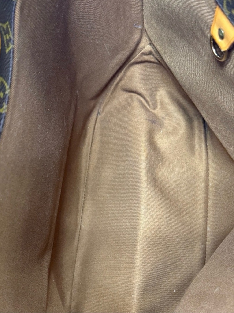 Louis Vuitton Monogram Canvas Tote with Tan Leather Straps - Picture 7 of 7